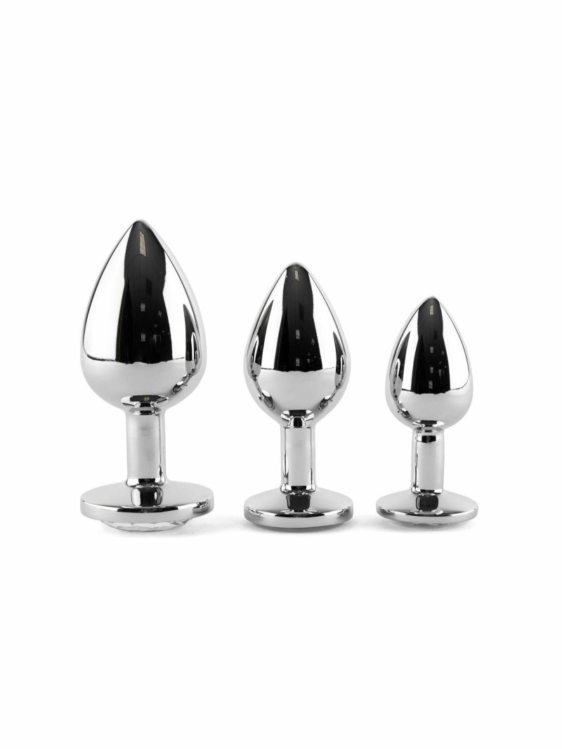 3 Piece Metal Butt Plug Set | Top Rated Anal Toys Anal Toys