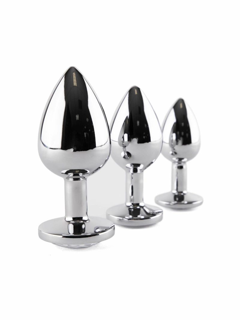 3 Piece Metal Butt Plug Set | Top Rated Anal Toys Anal Toys