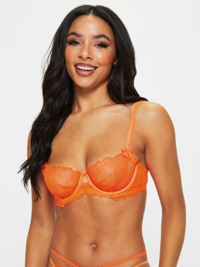 Cadence Non Padded Balcony Bra Bright Orange | Bras Bras Bras