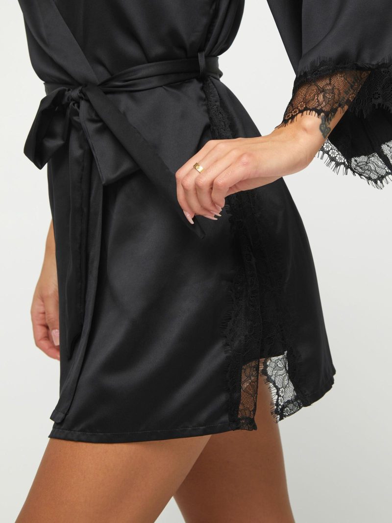 Cherryann Robe Black | Robes Nightwear Black