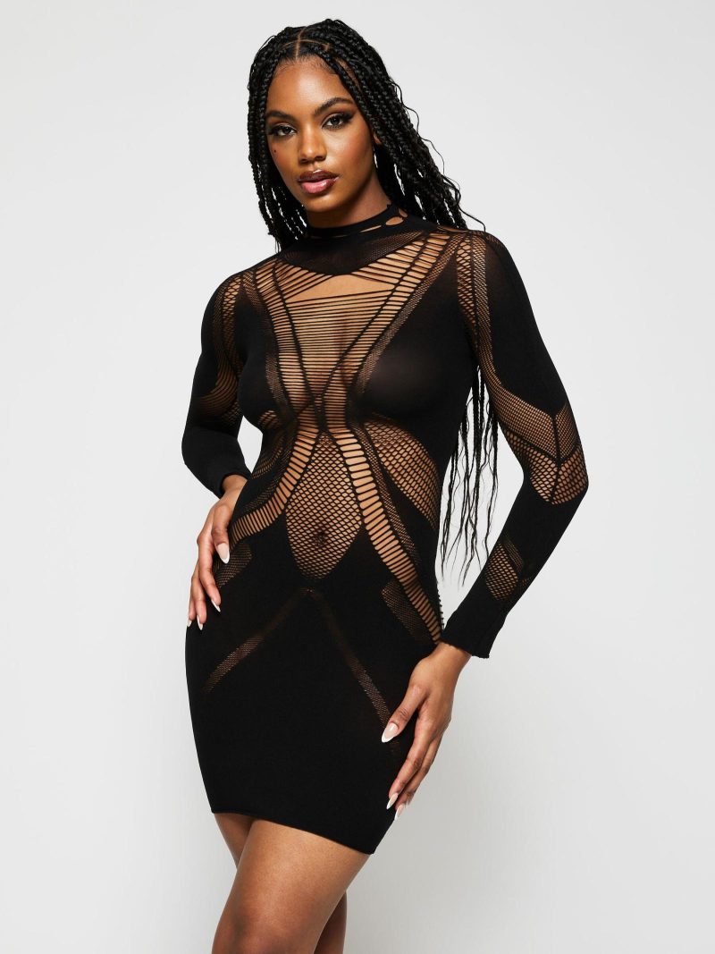 Chilling Dress Black | See Through Lingerie Erotic Black