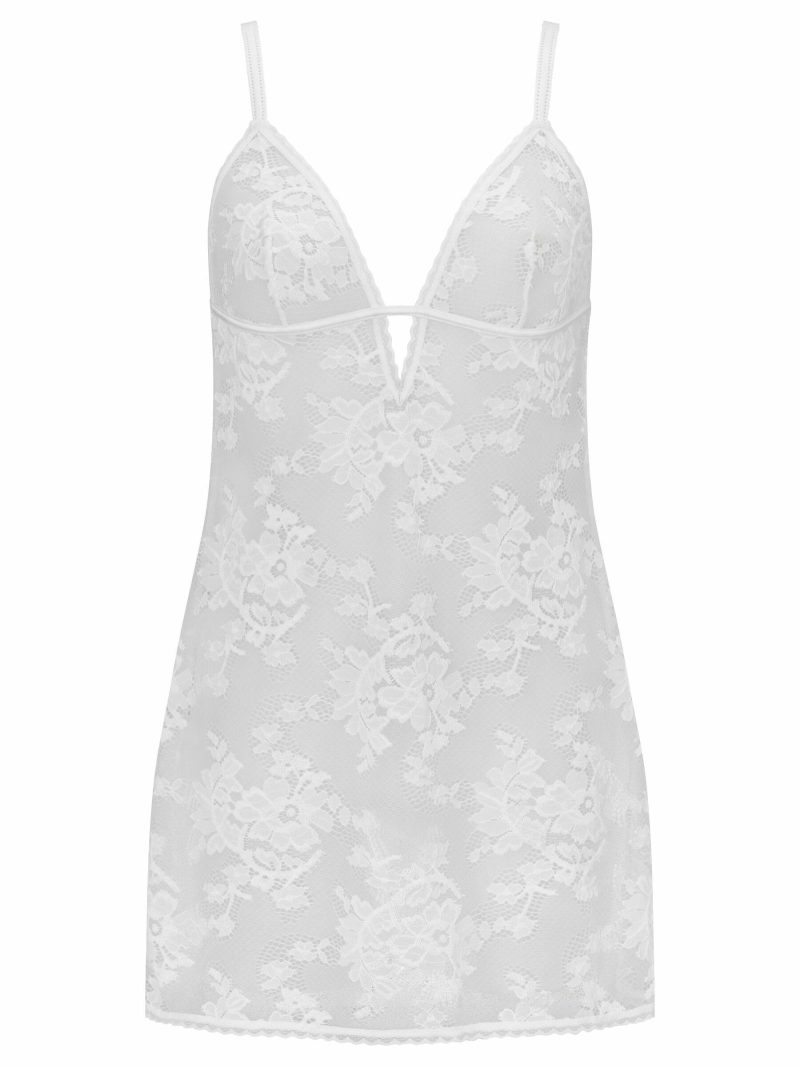 Enlightening Chemise Ivory | See Through Lingerie Babydolls & Camis Ivory