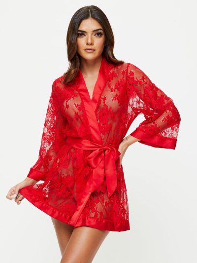 Enlightening Robe Red | Robes Nightwear Red