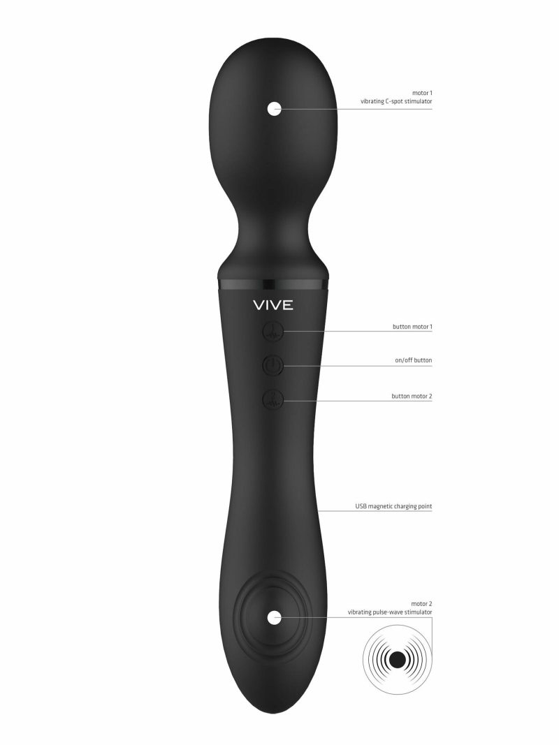 Enora Double Ended Wand | Vibrators Clitoral Stimulators Clitoral Stimulators