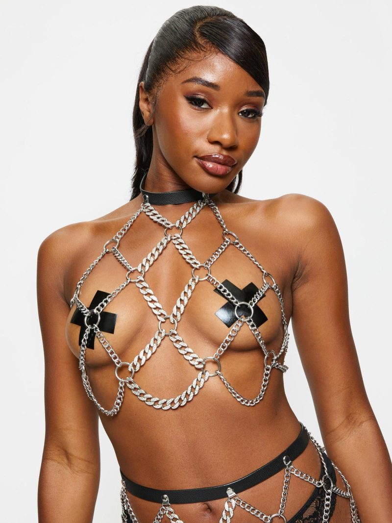 Festival Diamante Chain Top | Bondage Clothing Bondage Bondage Clothing