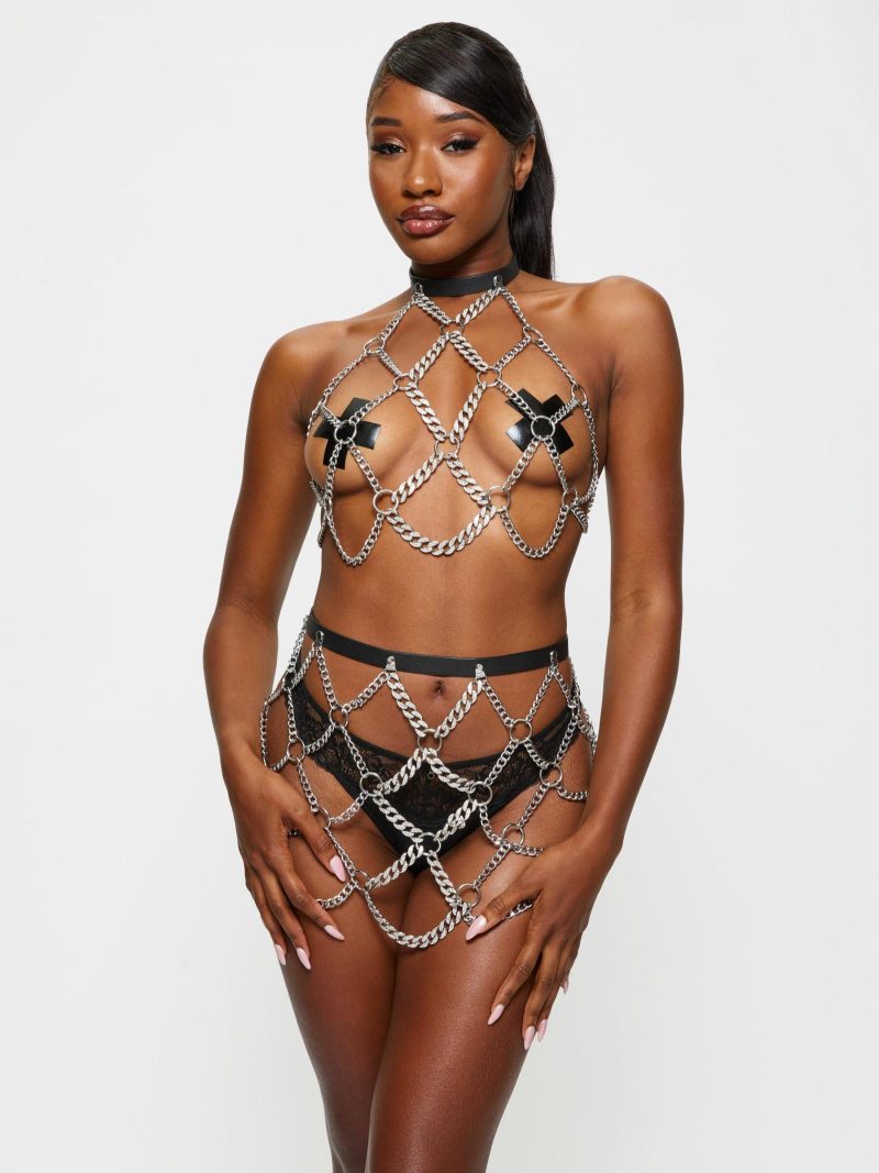 Festival Diamante Chain Top | Bondage Clothing Bondage Bondage Clothing