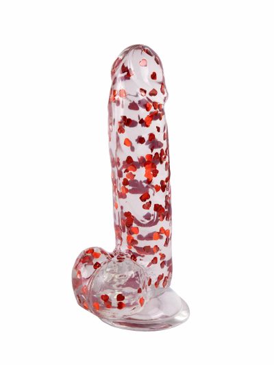 Glitter Heart 6" Dildo | Dildos Dildos Dildos