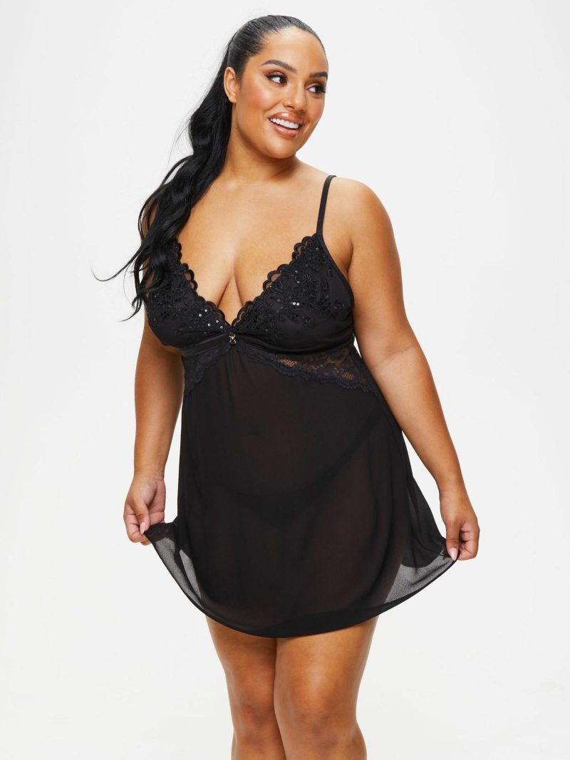 Icon Chemise Black | Chemises & Babydolls Chemises & Babydolls Black