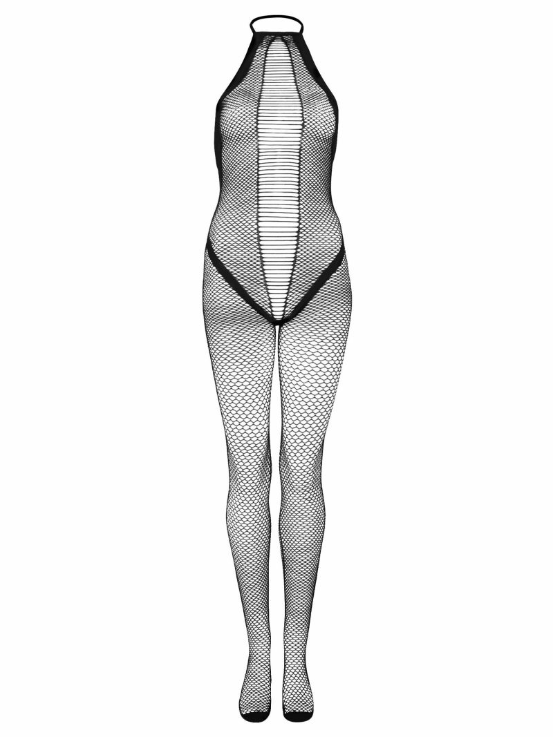 Impetuous Crotchless Bodystocking Black | See Through Lingerie Bodystockings Black