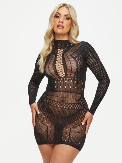 Janelle Dress Black | See Through Lingerie Erotic Black