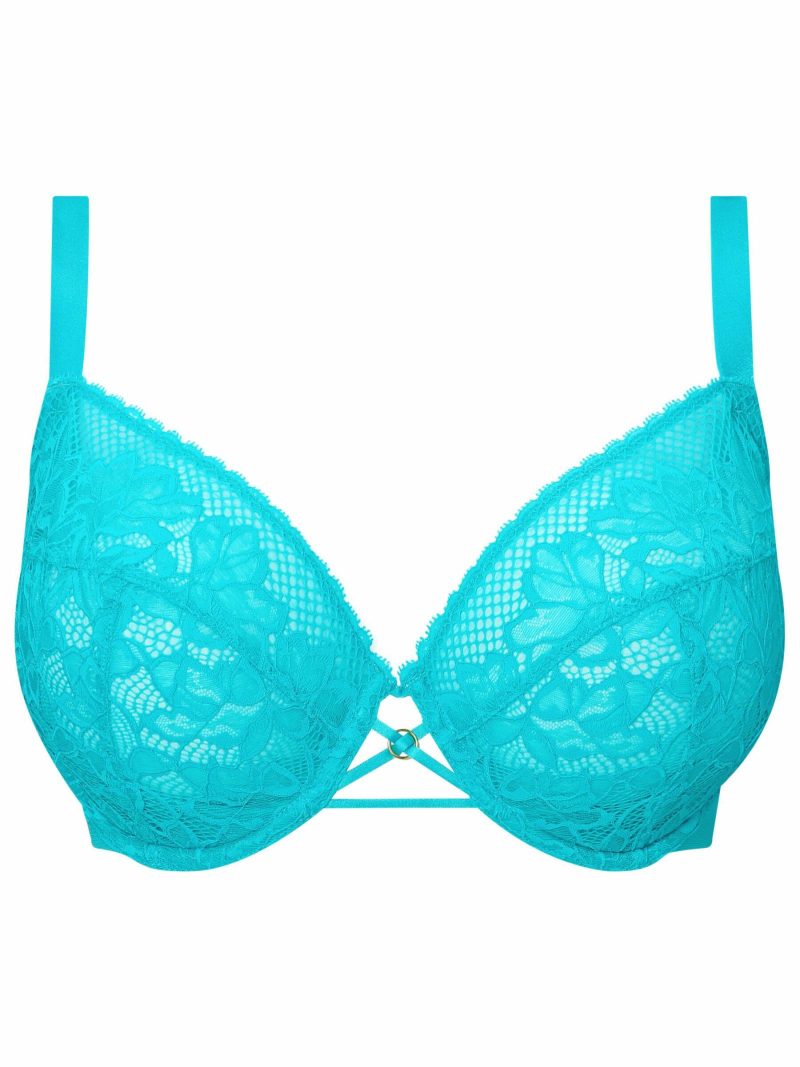 Lasting Lover Fuller Bust Non Padded Balcony Bra Light Blue | Lingerie Sets Bras Bras