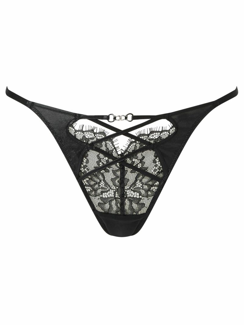 Liberating Tanga Thong Black | Knickers & Thongs Knickers & Thongs Black