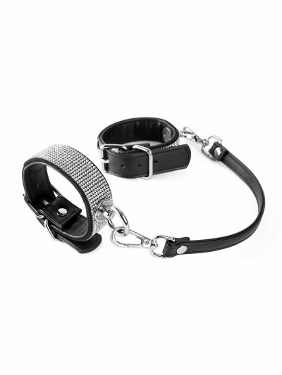 Parlour Silver Diamante Handcuffs | Light Bondage Bondage Handcuffs & Restraints