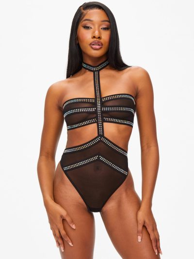 Partygoer Body Black | See Through Lingerie Bodies Black