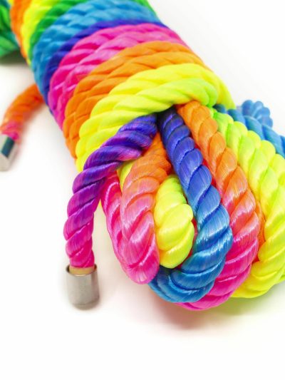 Rainbow 10 Meter Rope | Sensation Play Bondage Handcuffs & Restraints