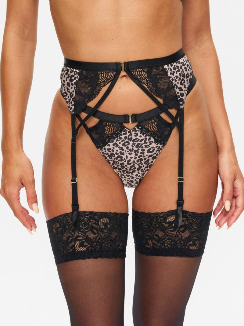 Rapturous Suspender Belt Multi | Suspender Belts & Waspies Lingerie Multi