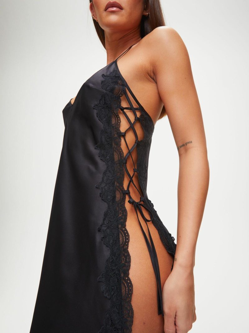 Rosalie Chemise Black | Chemises & Babydolls Babydolls & Camis Black