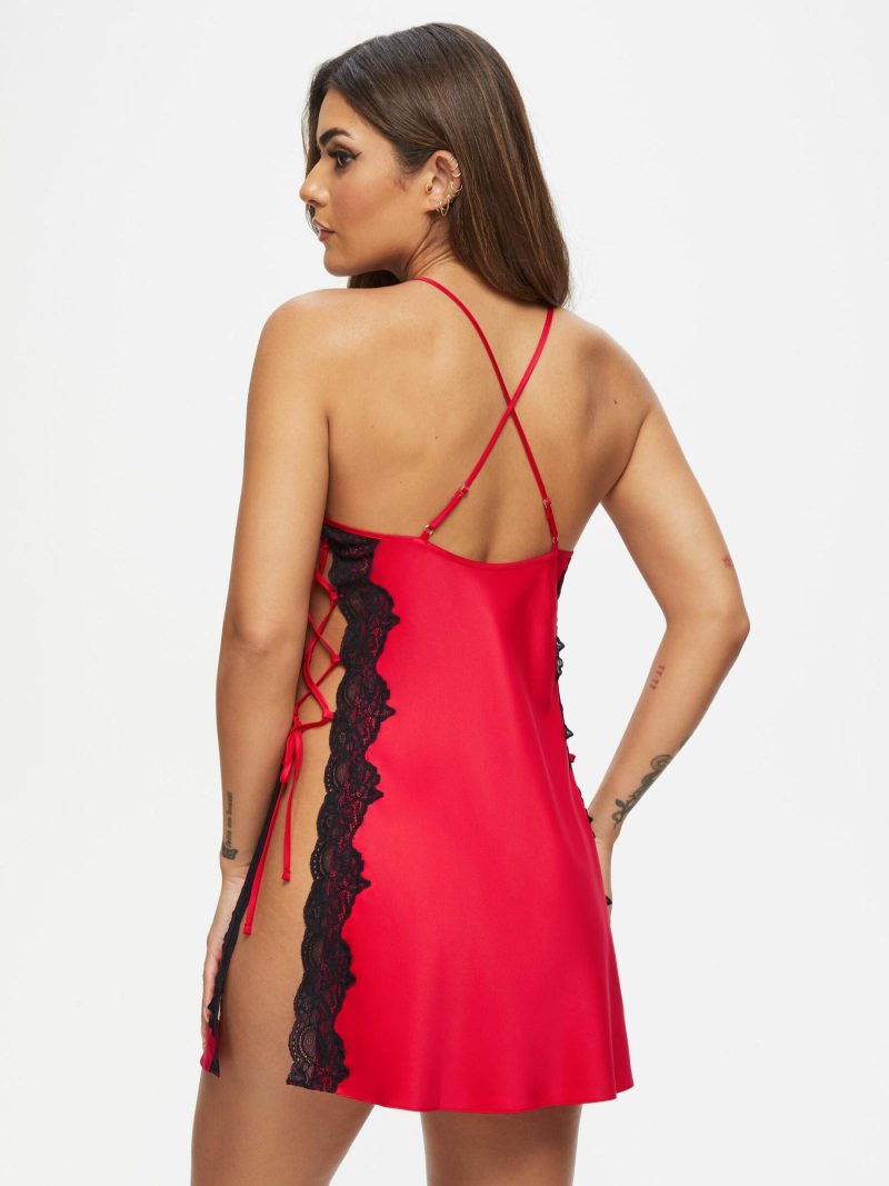 Rosalie Chemise Red | Chemises & Babydolls Babydolls & Camis Chemises & Babydolls