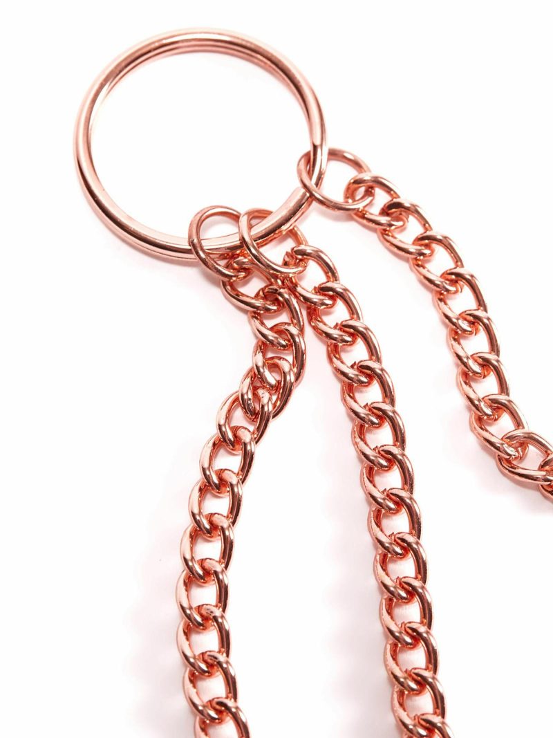 Rose Gold Nipple And Clit Chain | Nipple Clamps Bondage Nipple Clamps