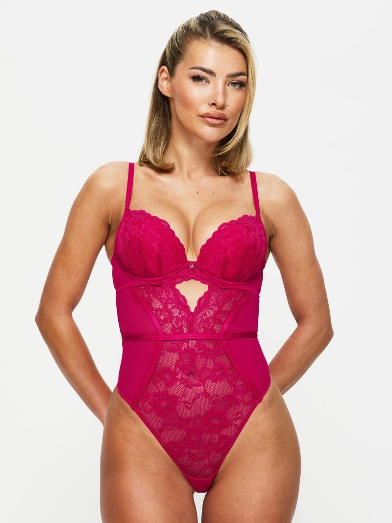 Sexy Lace Planet Body Dark Pink | Bodies Bodies Bodies