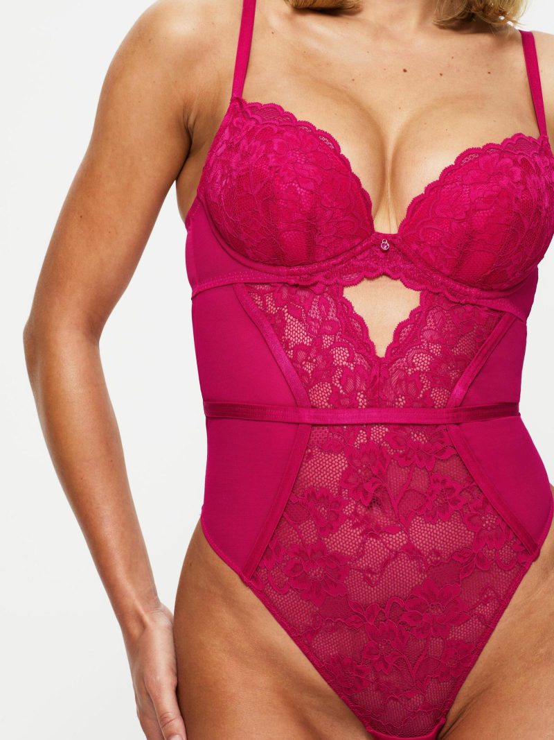 Sexy Lace Planet Body Dark Pink | Bodies Bodies Bodies