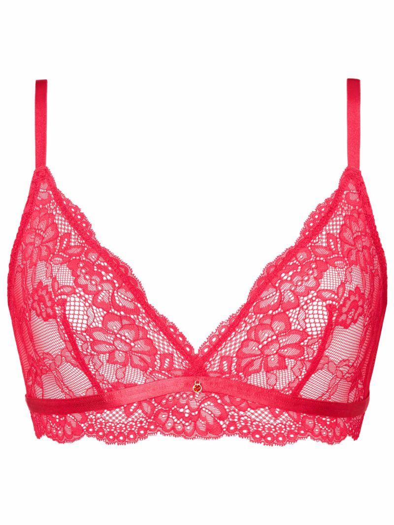 Sexy Lace Planet Bralette Red | Bras Bras Bras