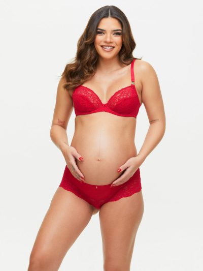 Sexy Lace Planet Maternity & Nursing Bra Red | Bras Bras Bras