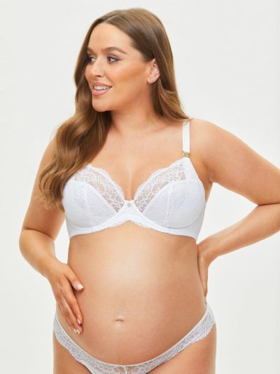 Sexy Lace Planet Maternity & Nursing Bra White | Bras Bras Bras