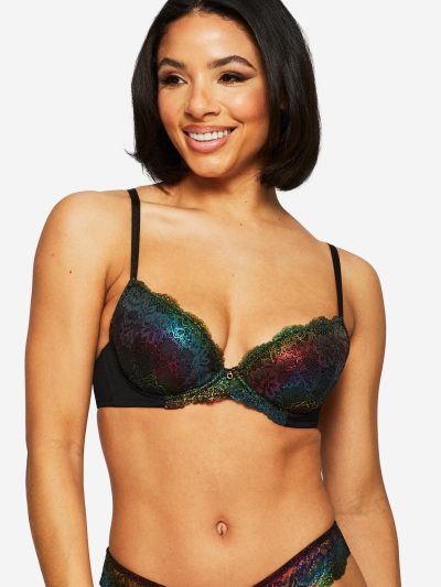 Sexy Lace Planet Pride Plunge Bra Multi | Lingerie Sets Bras Bras