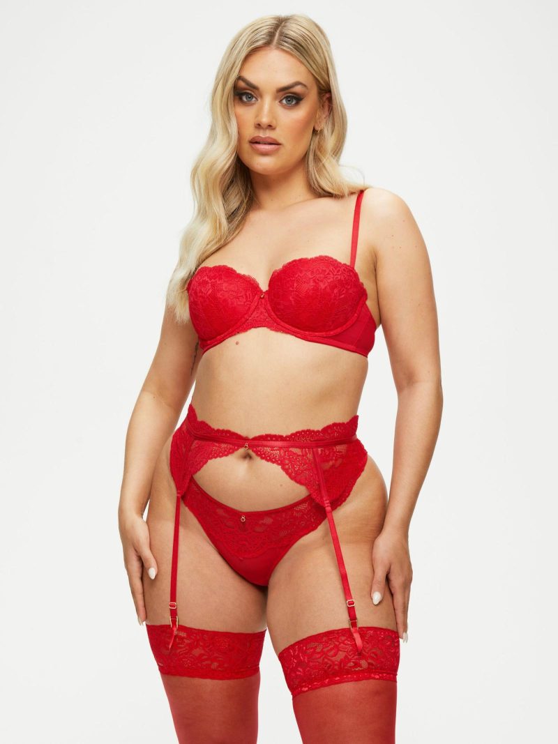 Sexy Lace Planet Suspender Belt Red | Suspender Belts & Waspies Everyday Lingerie Everyday Lingerie