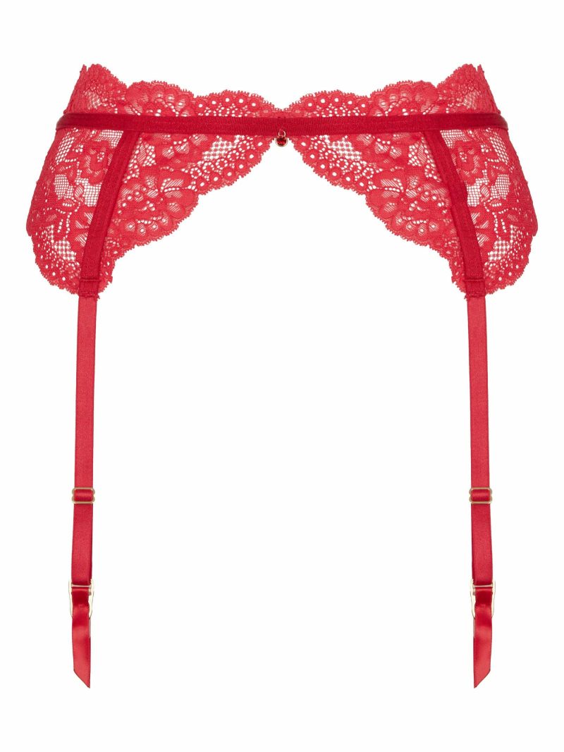 Sexy Lace Planet Suspender Belt Red | Suspender Belts & Waspies Everyday Lingerie Everyday Lingerie