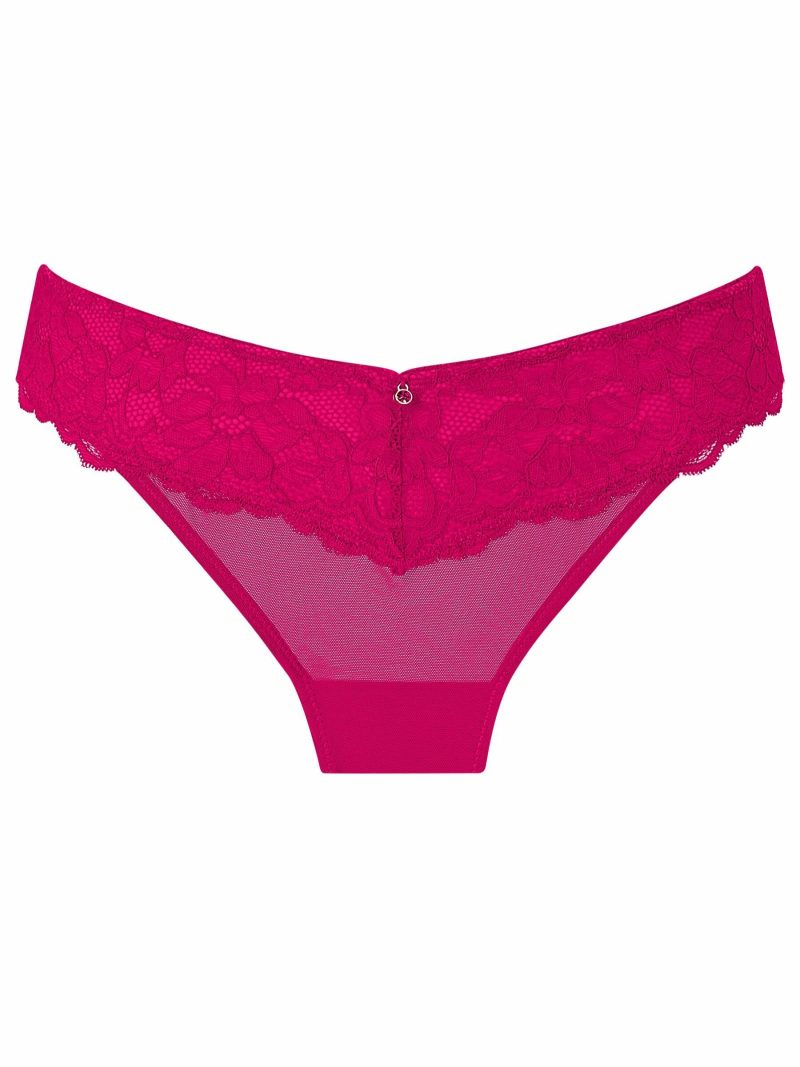 Sexy Lace Planet Thong Dark Pink | Knickers & Thongs Knickers & Thongs Dark Pink