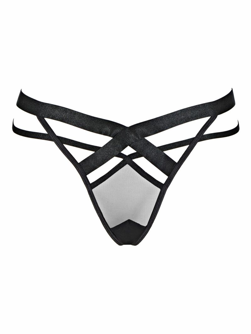 Shadow Crotchless Set Black | Bondage Clothing Bondage Black