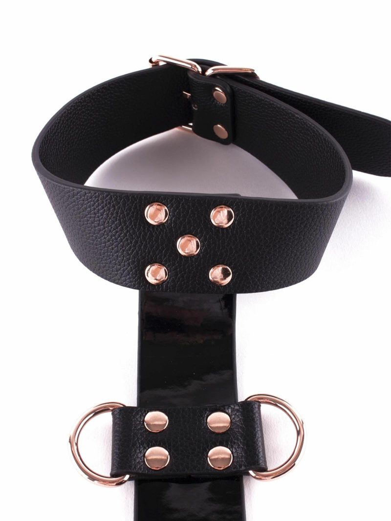 Signature Faux Leather Neck To Wrist Restraint | Handcuffs & Restraints Bondage Handcuffs & Restraints