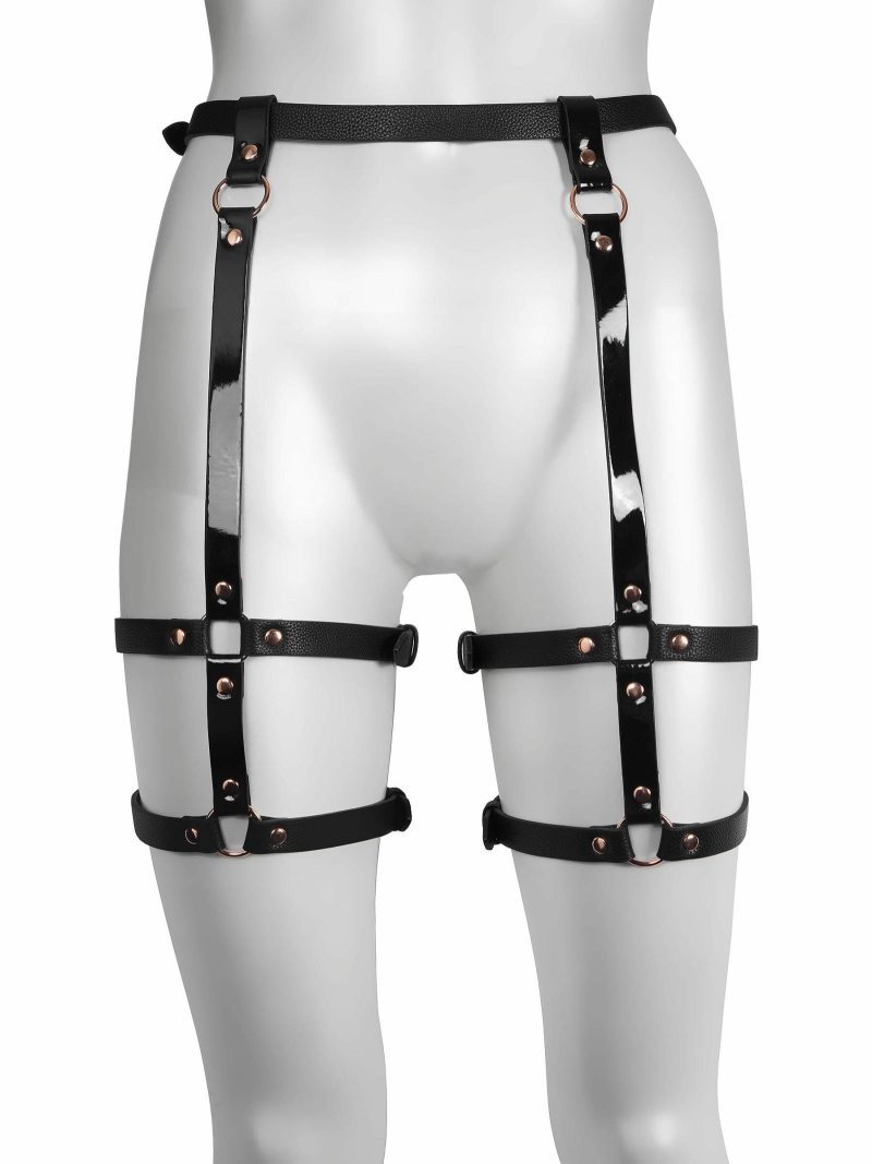 Signature High Shine Leg Harness | Bondage Clothing Bondage Bondage Clothing