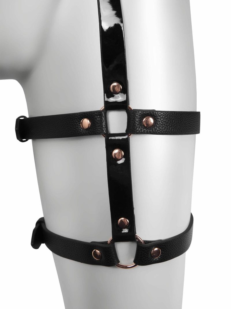 Signature High Shine Leg Harness | Bondage Clothing Bondage Bondage Clothing