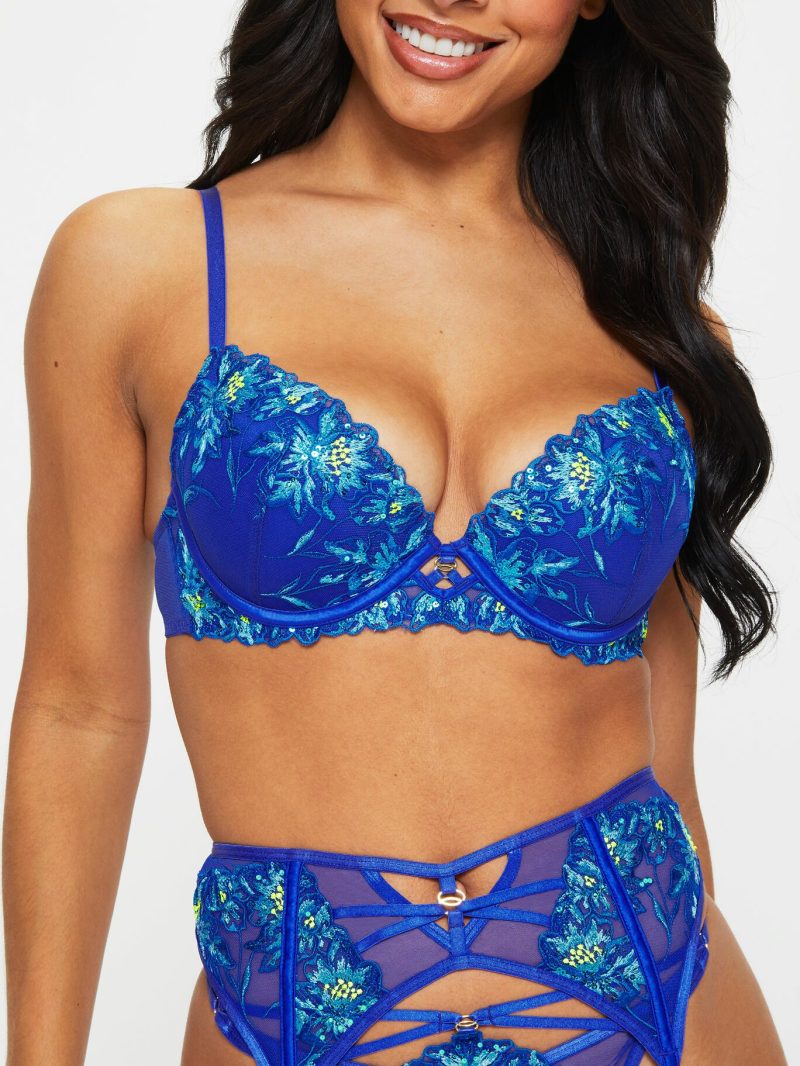 Surreal Padded Plunge Bra Cobalt | Bras Bras Bras