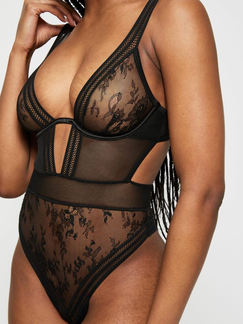 The Eternal Body Black | See Through Lingerie Bodies Black