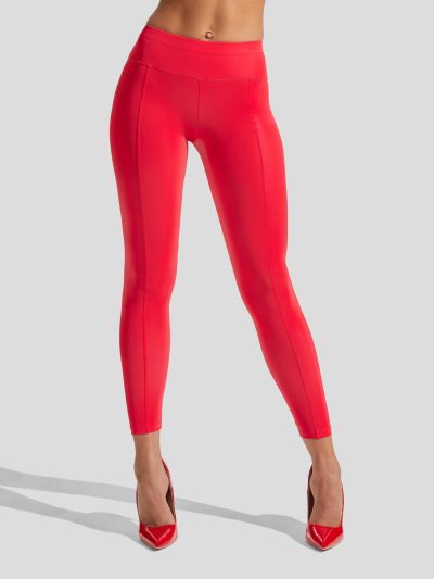 The High Gloss Pu Legging Red | Wet Look Lingerie Erotic Red