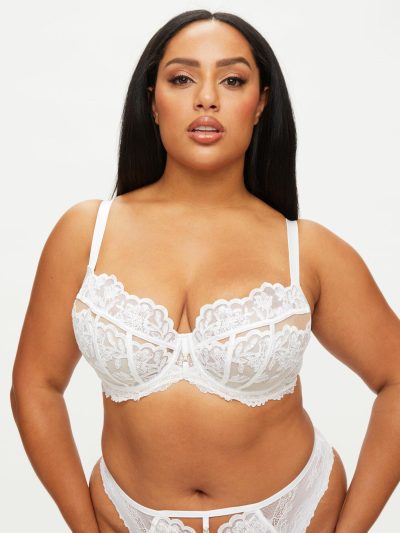 The Icon Fuller Bust Non Padded Balcony Bra White | Bras Bras Bras