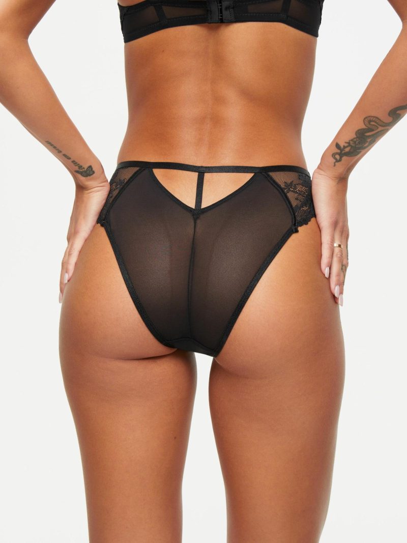 The Icon High Waisted Brazilian Black | Knickers & Thongs Knickers & Thongs Black