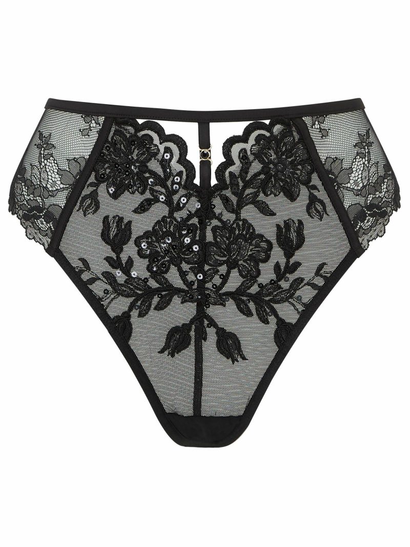 The Icon High Waisted Brazilian Black | Knickers & Thongs Knickers & Thongs Black