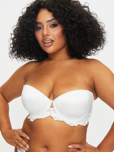 The Icon Padded Fuller Bust Multiway Balcony Bra White | Everyday Lingerie Bras Bras