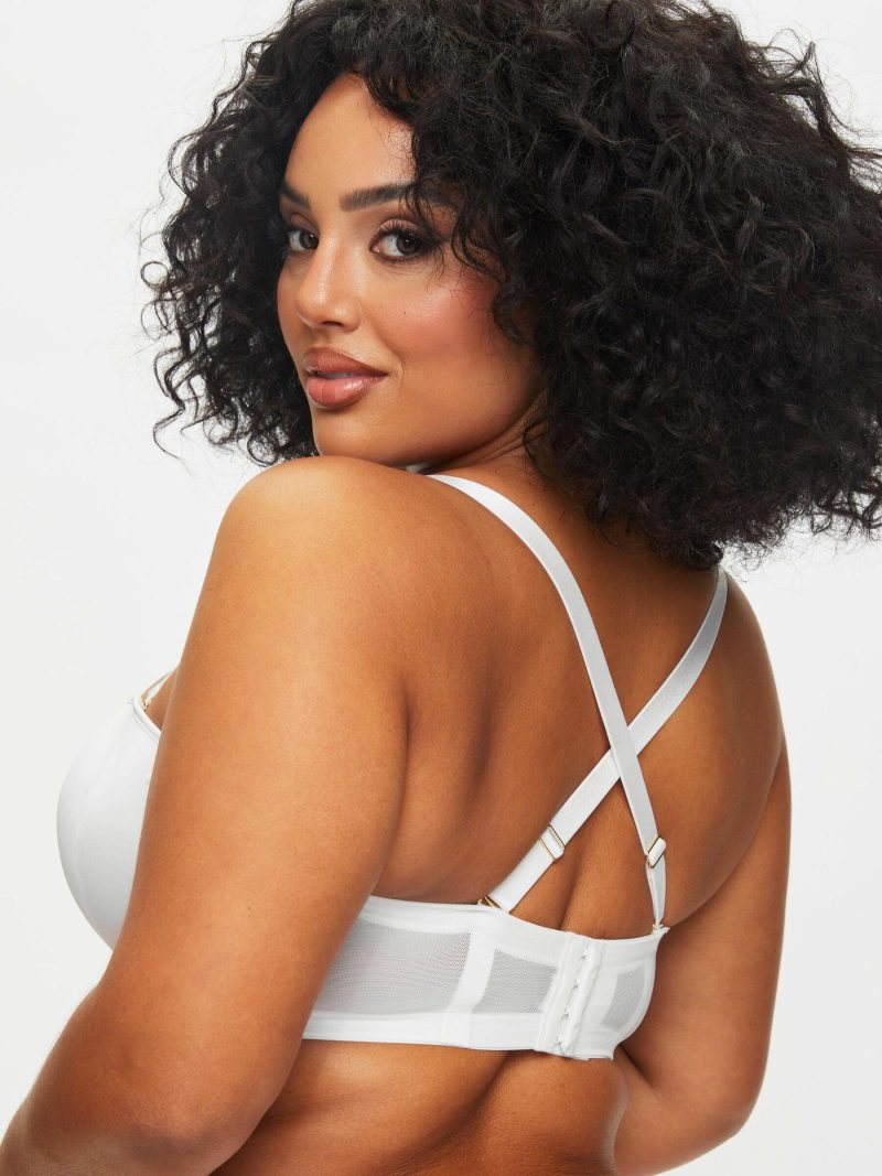 The Icon Padded Fuller Bust Multiway Balcony Bra White | Everyday Lingerie Bras Bras