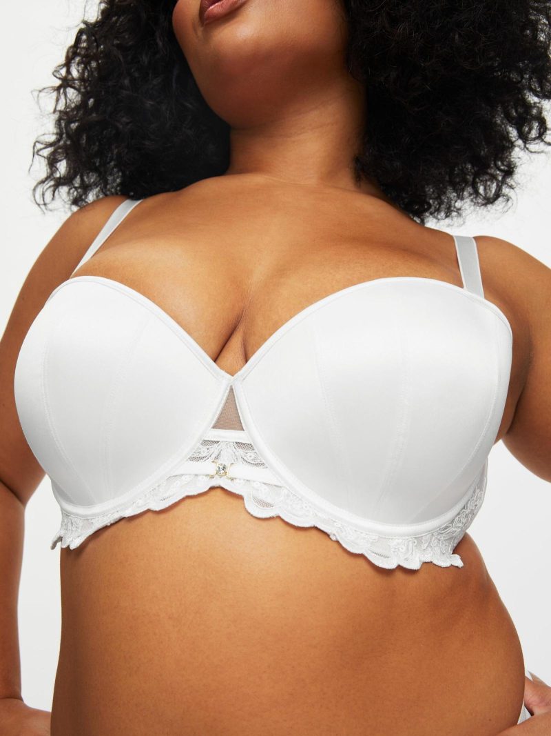 The Icon Padded Fuller Bust Multiway Balcony Bra White | Everyday Lingerie Bras Bras