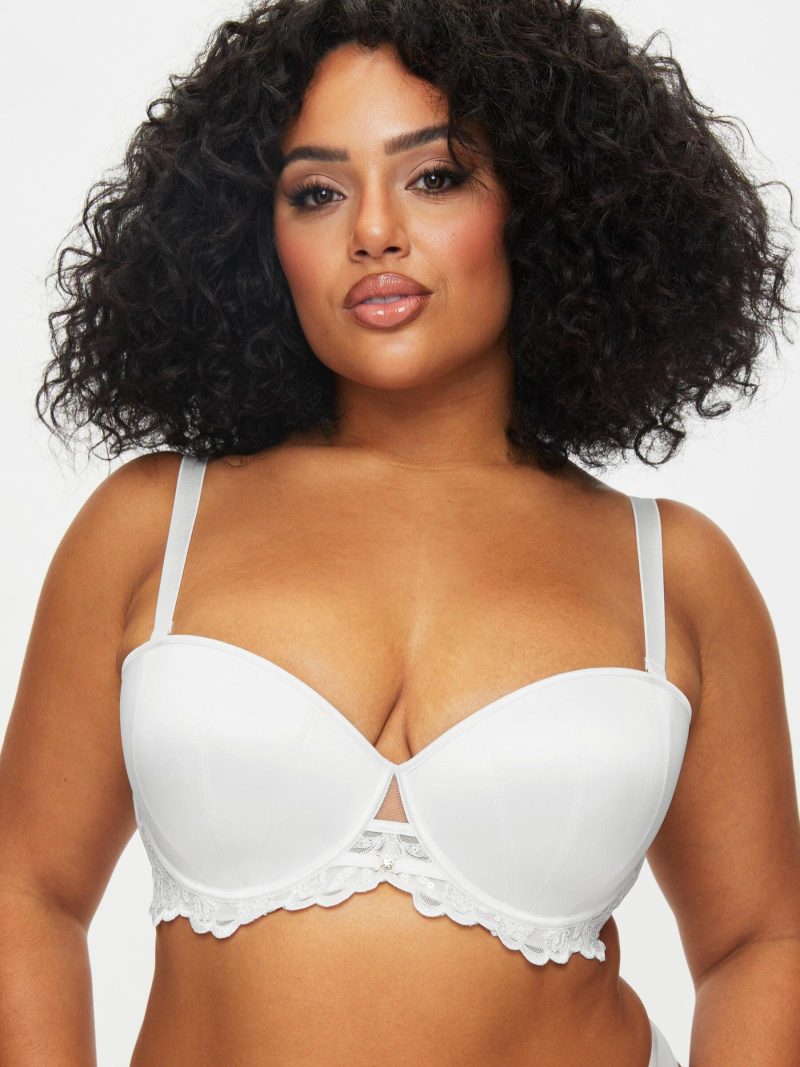 The Icon Padded Fuller Bust Multiway Balcony Bra White | Everyday Lingerie Bras Bras