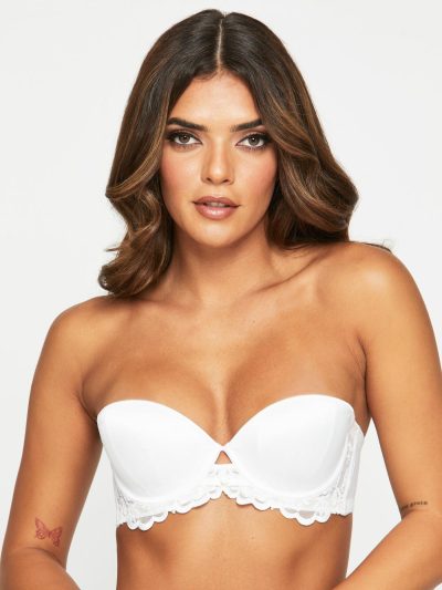 The Icon Padded Multiway Balcony Bra White | Bras Bras Bras