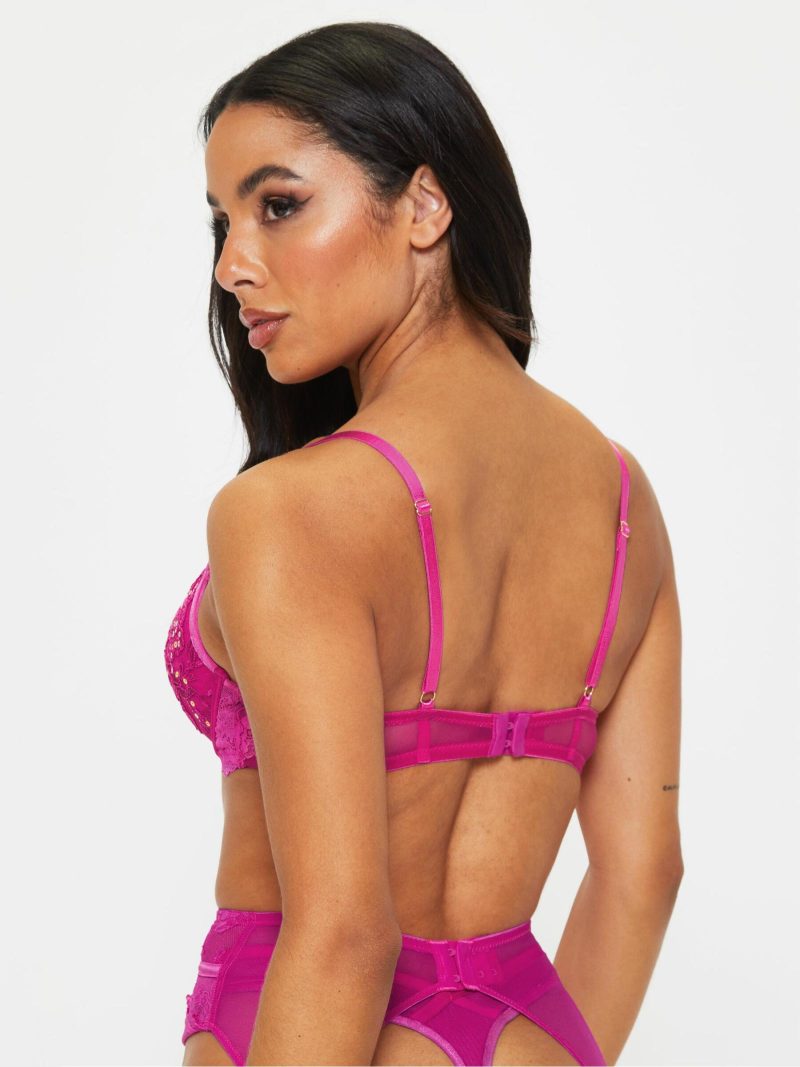 The Icon Padded Plunge Bra Bright Purple | Bras Bras Bras