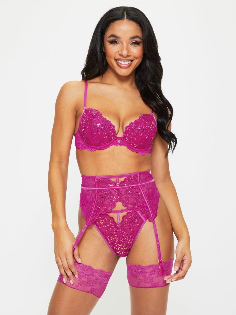 The Icon Padded Plunge Bra Bright Purple | Bras Bras Bras