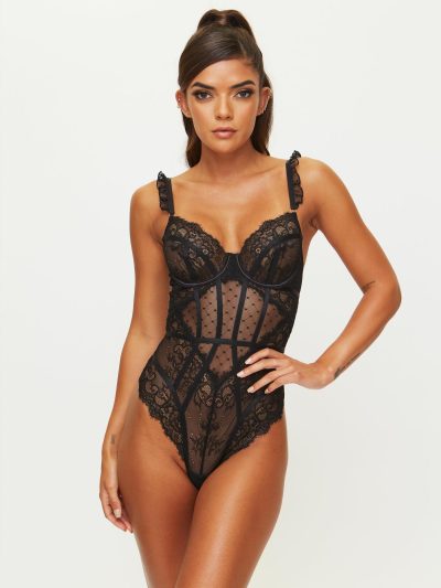 The Sweetheart Body Black | See Through Lingerie Bodies Black